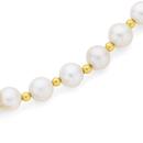 9ct-Gold-Cultured-Fresh-Water-Pearl-45cm-Necklace Sale