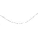 Silver-50cm-Oval-Belcher-Necklace Sale
