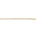 9ct-Two-Tone-Gold-50cm-Solid-Diamond-Cut-Curb-Chain Sale