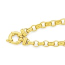 9ct-Gold-19cm-Belcher-Bolt-Ring-Bracelet Sale