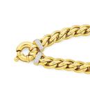 9ct-Gold-20cm-Weave-Diamond-End-Bolt-Ring-Bracelet Sale