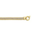 9ct-Gold-Two-Tone-19cm-Hollow-Flat-Weave-Bracelet Sale