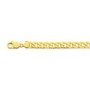 9ct-Gold-22cm-Solid-Bevelled-Curb-Bracelet Sale