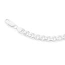 Silver-23cm-Solid-Curb-Bracelet Sale