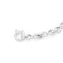 Silver-20cm-Infinity-Link-Bolt-Ring-Bracelet Sale