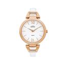 Elite-Ladies-Rose-Tone-Rounds-White-Dial-Leather-Strap-Watch Sale