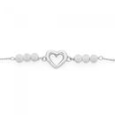 Silver-25cm-Ball-Heart-Curb-Anklet Sale