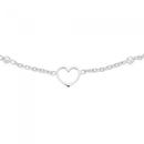 Sterling-Silver-25cm-Open-Heart-Trace-Anklet Sale