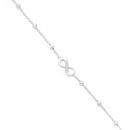 Sterling-Silver-25cm-Cubic-Zirconia-Infinity-Belcher-Anklet Sale