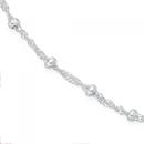 Sterling-Silver-25cm-Fine-Twist-Ball-Anklet Sale