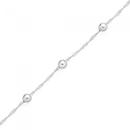 Sterling-Silver-25cm-Fine-Rope-Ball-Anklet Sale