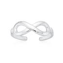 Silver-Infinity-Toe-Ring-Lined-Edge Sale
