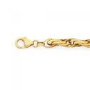 9ct-Gold-On-Silver-19cm-Triple-Oval-Belcher-Bracelet Sale