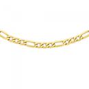 9ct-Gold-on-Silver-50cm-Figaro-31-Chain Sale