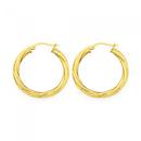 9ct-Gold-on-Silver-20mm-Twist-Hoop-Earrings Sale