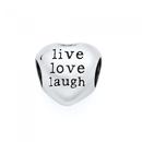 Silver-Live-Love-Laugh-Bead Sale