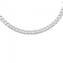 Silver-50cm-Diamond-Cut-Curb-Chain Sale