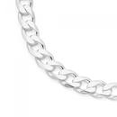 Silver-55cm-Flat-Dia-Cut-Curb-Chain Sale