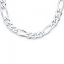 Sterling-Silver-55cm-Solid-Figaro-31-Curb-Gents-Chain Sale