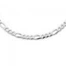 Sterling-Silver-55cm-Solid-Figaro-Chain-Made-In-Italy Sale