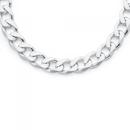 Silver-50cm-Diamond-Cut-Curb-Chain Sale