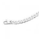 Sterling-Silver-21cm-Cuban-Curb-Mens-Bracelet Sale