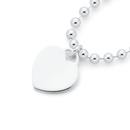 Silver-Ball-Chain-With-Heart-Charm-Bracelet Sale