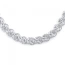 Silver-20cm-Rose-Link-Bracelet Sale