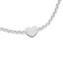Silver-19cm-Heart-Tag-Belcher-Bracelet Sale