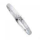 Sterling-Silver-65mm-Fancy-Diamond-Cut-Bangle Sale