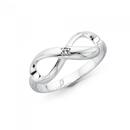 Silver-Cubic-Zirconia-Infinity-Ring Sale