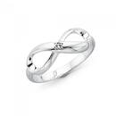 Sterling-Silver-Cubic-Zirconia-Infinity-Ring Sale