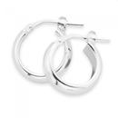 Sterling-Silver-10mm-Half-Round-Hoop-Earrings Sale