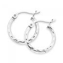 Silver-12mm-Diamond-Cut-Hoop-Earrings Sale