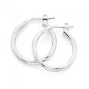 Silver-15mm-Smooth-Twist-Hoop-Earrings Sale