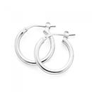 Silver-12mm-Square-Edge-Tube-Hoop-Earrings Sale