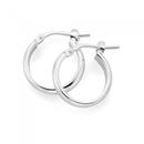 Silver-12mm-Half-Round-Hoop-Earrings Sale