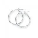 Silver-20mm-Twist-Hoop-Earrings Sale