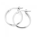 Silver-15mm-Half-Round-Hoop-Earrings Sale