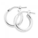 Silver-10mm-Frosted-Edge-Hoop-Earrings Sale