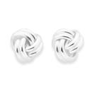 Silver-Knot-Stud-Earrings Sale