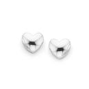 Silver-Plain-Heart-Stud-Earrings Sale