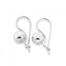 Silver-6mm-Euro-ball-Earrings Sale