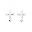 Silver-Cross-Stud-Earrings Sale