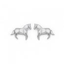 Silver-Origami-Horse-Studs Sale