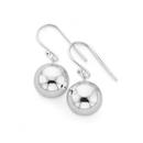 Silver-12mm-Ball-Drop-Earrings Sale