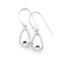 Silver-Droplet-Hook-Earrings Sale