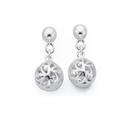 Silver-Filigree-Ball-Drop-Earrings Sale