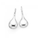 Silver-Droplet-Hook-Earrings Sale