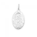 Sterling-Silver-22mm-Oval-St-Christopher-Mens-Medal Sale